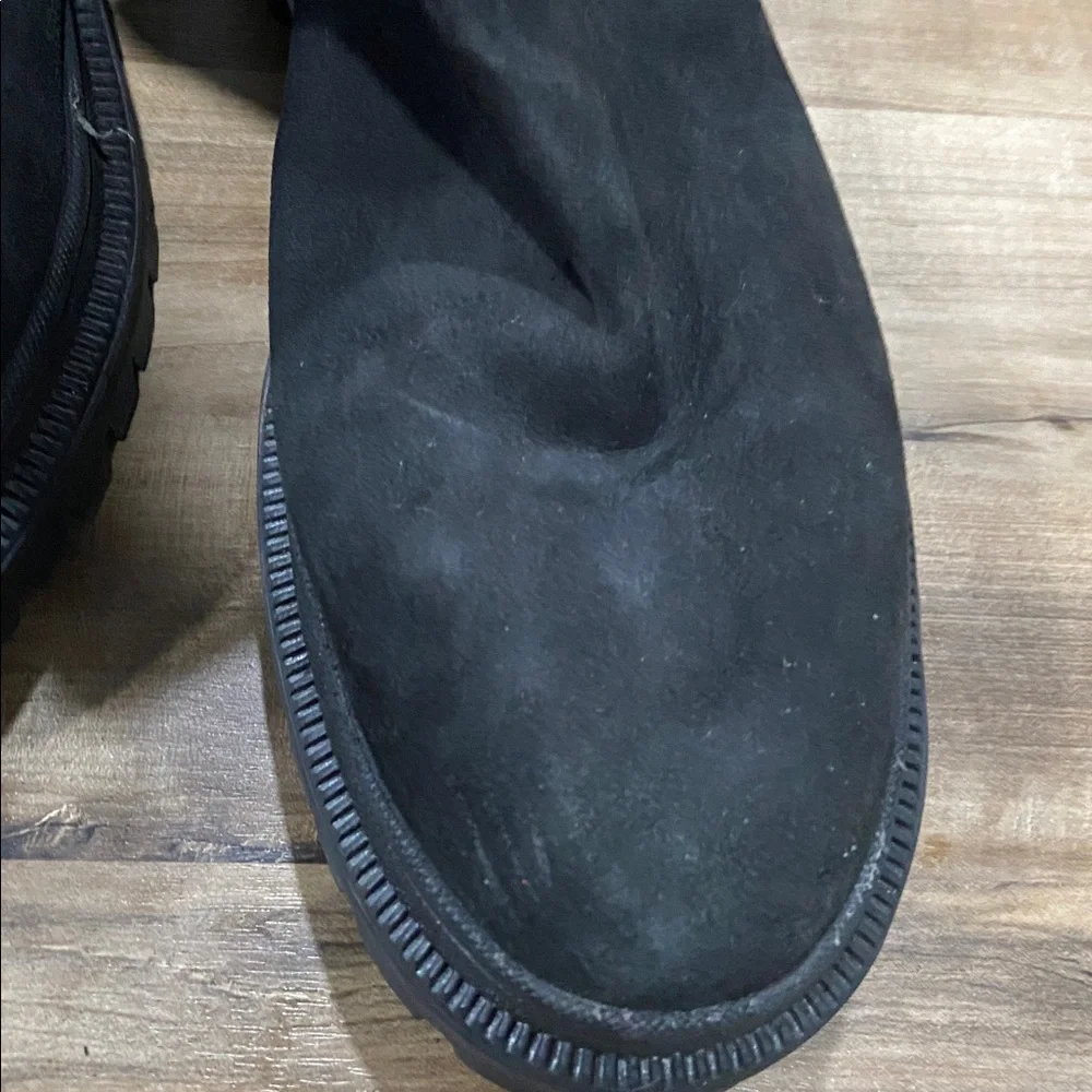 Black Chunky Chelsea Boots - Picture 6 of 8